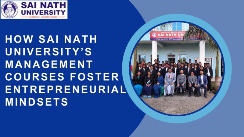How Sai Nath University’s Management Courses Foster Entrepreneurial Mindsets