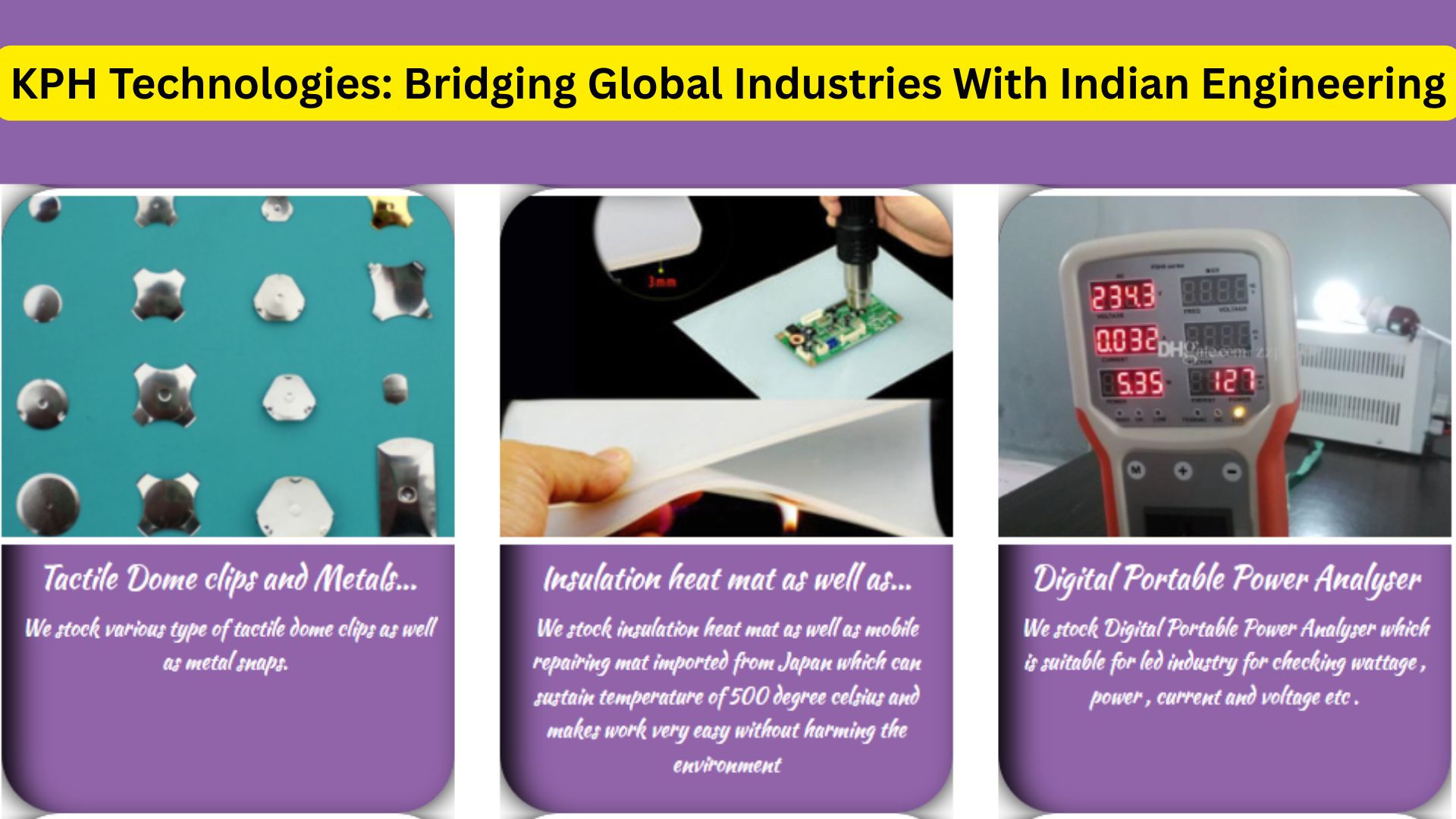 KPH Technologies: Bridging Global Industries With Indian Engineering